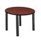 Kee Round Tables > Breakroom Tables > Kee Square & Round Tables, Wood, Metal Top, Cherry TB42RNDCHBPBK - alternate 1